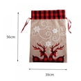 thumbnail image 5 of Christmas Gift Bags with Drawstring, Reindeer Santa Sack, Gift Treat Candy Bag, Holiday Birthday Party Supplies Favors, 5 of 7