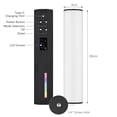 thumbnail image 2 of Andoer W200RGB Portable LED Video Light Rechargeable RGB Fill Light 2500K-9000K Dimmable 20 Lighting Effects CRI95+ LCD Screen Magnetic Backside with Mini Desktop Tripod Wrist Strap for Photography, 2 of 6