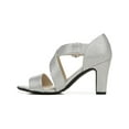 thumbnail image 2 of LifeStride Womens Carlyle Metallic Open Toe Heels, 2 of 3