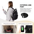 thumbnail image 3 of Lovevook Laptop Backpack for Women, Vintage Teacher College Nurse Work Computer Bag Fit 15.6" Laptop with USB Port, Waterproof Travel Backpack Purses, 3 of 9