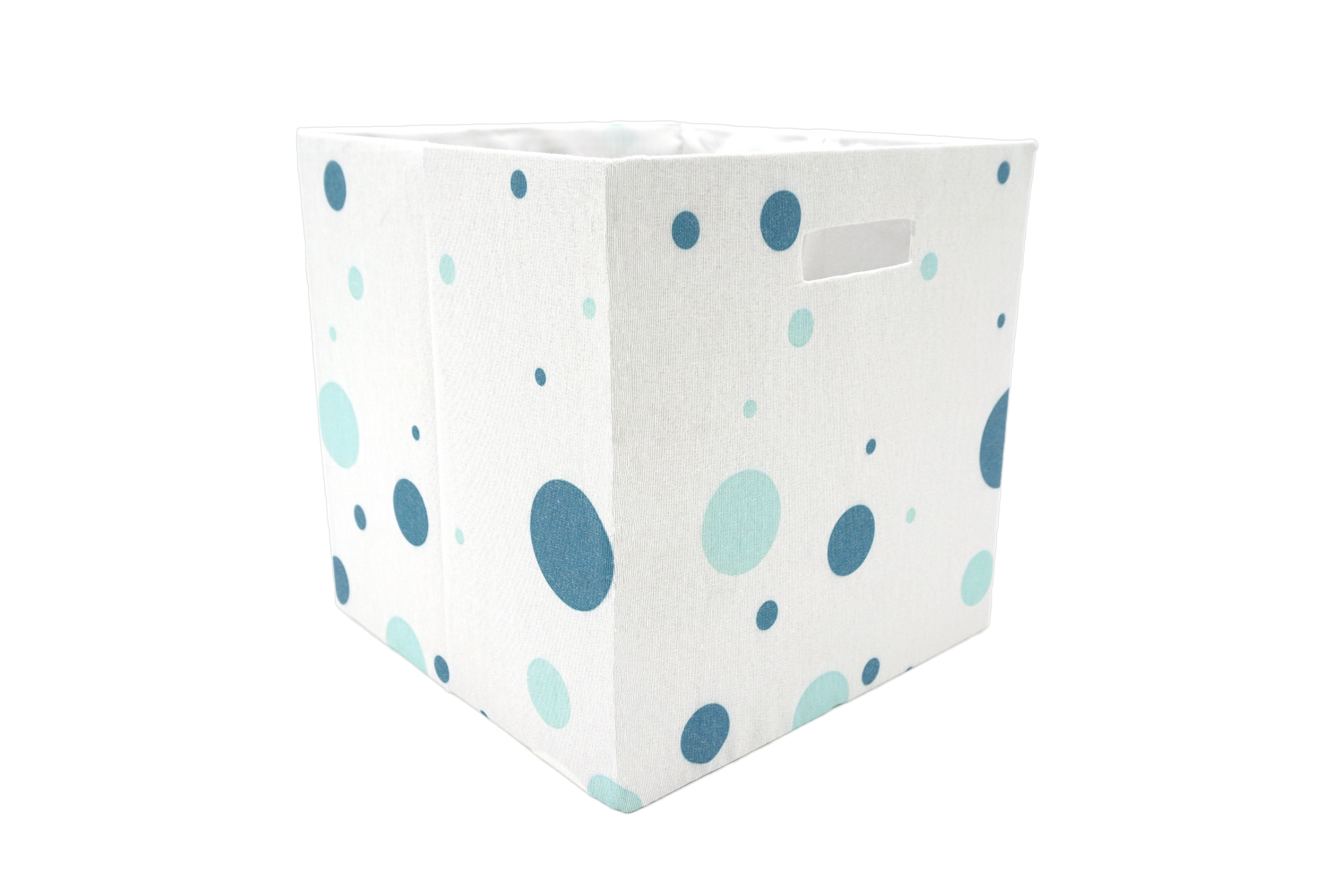 2Piece Foldable Storage Cube (Polka Dots) by Handcrafted 4 Home