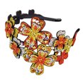 thumbnail image 2 of Diademas para mujer, diadema cuadrada con flores de cristal, accesorio para el cabello con cristales brillantes, pinza para el cabello., 2 of 3