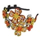 thumbnail image 2 of Diademas para mujer, diadema cuadrada con flores de cristal, accesorio para el cabello con cristales brillantes, pinza para el cabello., 2 of 3