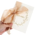 thumbnail image 3 of SHOWERORO 2Pcs Wedding Vow Cards Gold For Couples Back to School, 3 of 8