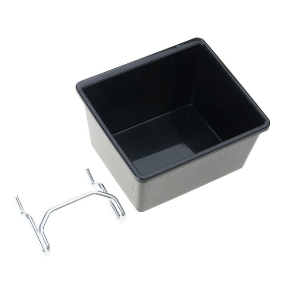 YIEMEEN Pegboard Storage Box Easy to Install Garage Workshop Organizer Basket with Hook Pegboard Screw Part Case Organizer