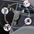 thumbnail image 3 of Para Tesla Model S 2012-2021 o Model X 2016-2021, soporte negro de aleación de plástico para coche, soporte para teléfono móvil, soporte de montaje en rejilla de ventilación, 1 Juego TY, 3 of 4