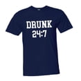 thumbnail image 1 of PleaseMeTees™ Mens/Unisex Drunk 24 7 Drink All Day Sunday Funday Soft HQ Tee, 1 of 1