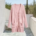 thumbnail image 4 of OGLCCG Cardigans for Girls Button Down Open Front Long Sleeve Ribbed Knit Cardigan Sweater Soft Coat with Pockets Size 9, 4 of 5