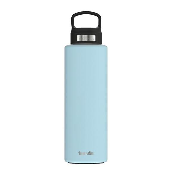 Tervis Powder Coated Stainless Steel Triple Walled Insulated Tumbler Travel Cup Keeps Drinks Cold, 40oz with High Performance Lid, Blue Moon