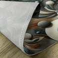 thumbnail image 4 of Ambesonne Abstract Place Mats Set of 4, Surreal Swirling Posh Art, Standard Size, Dark Slate Blue and Tan, 4 of 5