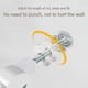 thumbnail image 4 of 4pcs Snap Fasteners For Stair Gates And Gates Baby Gate M10 Baby Safety Gate Fastener Snap Rods, White, 4 of 5