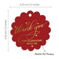 thumbnail image 6 of Inkdotpot Thank You For Celebrating With Me Birthday Bottle Tag Real Gold Foil Favor Hang Tags Pack Of 50, 6 of 6