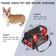 thumbnail image 2 of Ladybugs 17x10x11.8 in Pet Carrier Bag - Fabric 900D Oxford Cloth - Sherpa Base - Nylon Webbing - Comfy & Durable Pet Travel Bag for Small Dogs - 200 Characters., 2 of 7