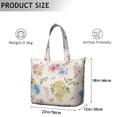 thumbnail image 5 of Flower Women's Large Weekend Travel Bag Moving Canvas Handbag Thick Double Layer Beach Weekend Travel Unisex Hospital Maternity Delivery with Toiletry Waterproof, 5 of 5