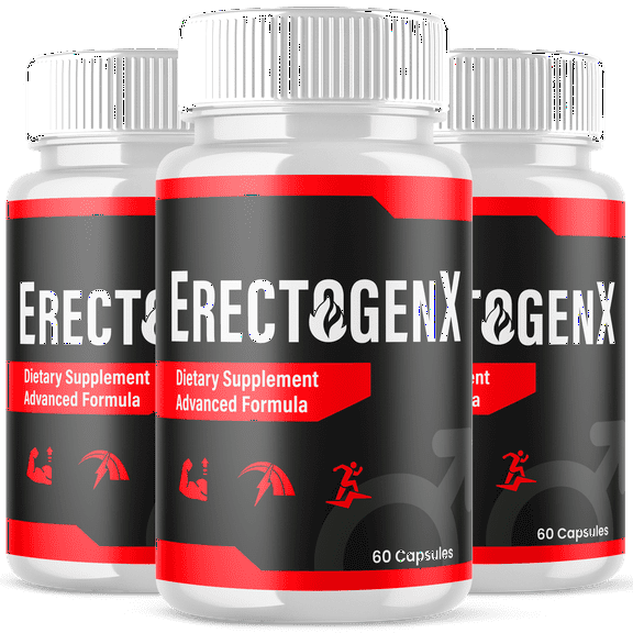 ErectogenX Advanced Formula Pills All Natural Vitamin Supplement Erectogen X 180 Capsules
