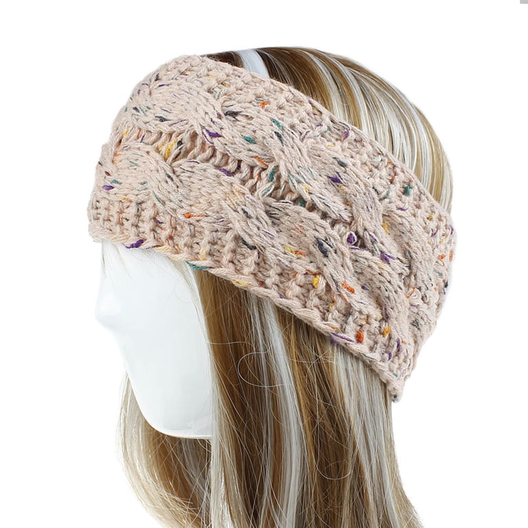 Crochet Ear Warmer Headband Soft knit Turban Stretch  display picture 1