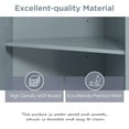 thumbnail image 3 of Tall Bathroom Corner Cabinet with Drawer, Corner Bathroom Storage Cabinet with Doors, Adjustable Shelves amd Open Shelves, Slim Bathroom Floor Corner Cabinet for Kitchen, Bathroom (Blue Gray), 3 of 9