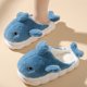 thumbnail image 2 of Lindas pantuflas de algodón con forma de ballena para mujer, para invierno, para parejas, para interiores y exteriores, para hombre y mujer, 2 of 6