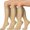 Beige, variant on 3 Pairs Copper Compression Socks for Women & Men Circulation 15-20 mmhg - Better Blood Flow, Swelling, Best Support for Medical, Running, Nursing