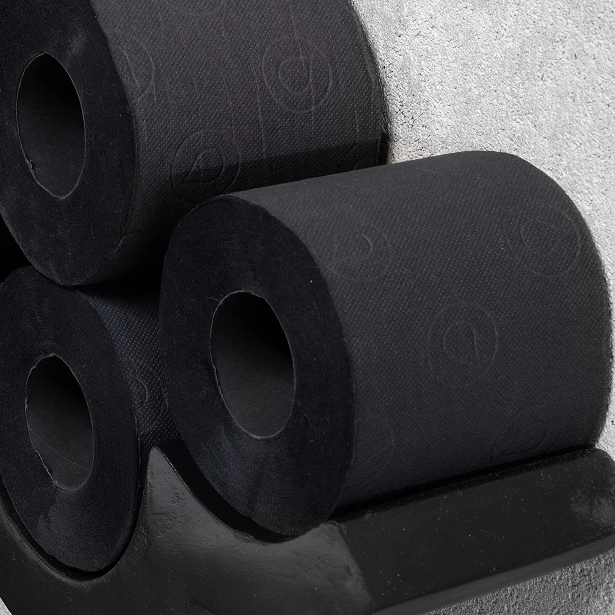 Renova  Scented Colored Toilet Paper Packs 3-Ply Bath Tissue Black 1 Pack of 6 rolls