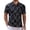 02-Black, variant on Men's Button up Short Sleeve Polo Shirt Collared Athletic Tennis Shirts Graphic Printed Casual Summer Tees 08-Black L