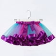 thumbnail image 2 of Godom Kids Ballet Tutu Skirt 2T-15T Gymnastics Dance Dress Cosplay Party Clothes Elastic Waist,Purple, 2 of 4