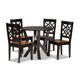 thumbnail image 1 of Juego de comedor de 5 piezas Baxton Studio Kaila Madera acabado moderno marrón oscuro y nogal, 1 of 2