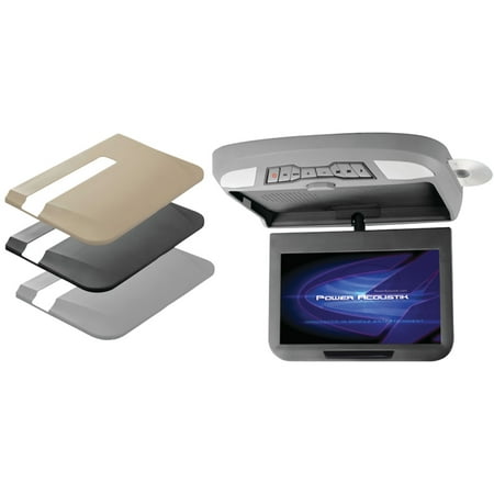Power Acoustik - 10.2" Widescreen Overhead TFT-LCD Monitor with DVD Player - Gray