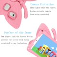 thumbnail image 4 of Samsung Galaxy Tab A7 Lite Kids Case 2021 SM-T220/T225/T227, Dteck Shockproof Light Weight Butterfly Stand Cover for Samsung Galaxy Tab A7 Lite 8.7 inch,Pink, 4 of 5