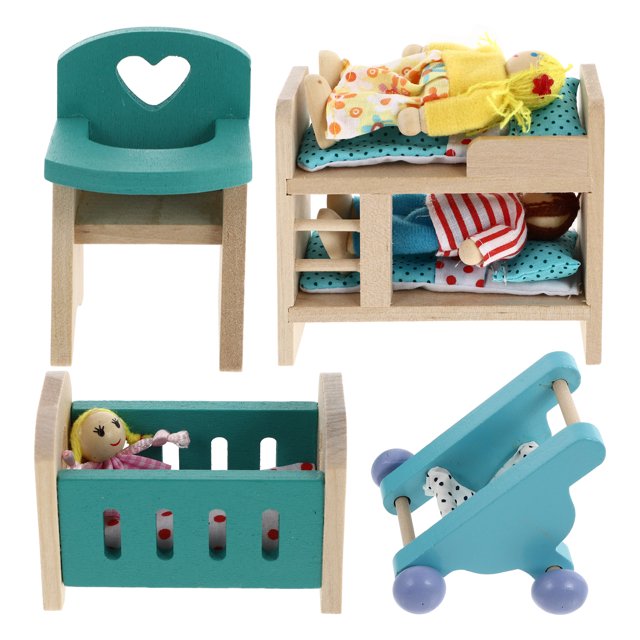 Miangastore 1 Ensemble de Jouet Maison Mini pour Enfants Jouet Simulation Maison Mini Meubles pour Enfants