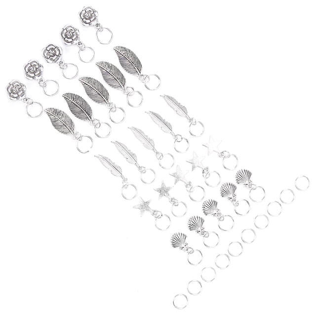 Anillos Para Trenzar El Cabello Con Rastas, Resistentes A La Oxidación, Encantadores Y Atractivos Anillos Para Trenzar El Cabello, Moda Elegante Para Trenzar El Cabello Para