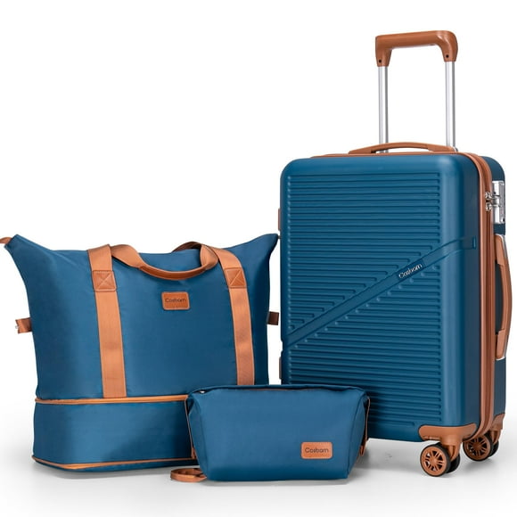Set de equipaje Cosbarn Carry On de 20 pulgadas, ligero, ABS, 35 L