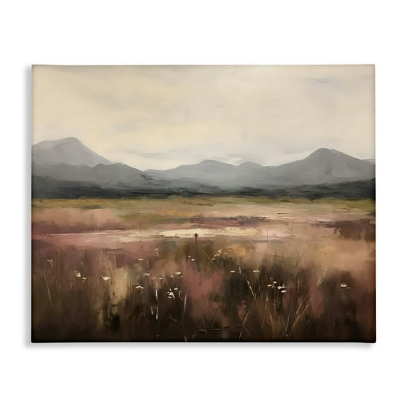 Stupell Industries Flower Field Mountain Canvas Wall Art, design by Creative Studio, 36 x 48
