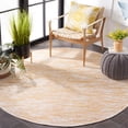 thumbnail image 3 of Safavieh Hampton Karaugh Abstract Indoor/Outdoor Area Rug, Yellow, 6'5" x 6'5" Round, 3 of 11