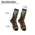 thumbnail image 2 of Fuzoiu desert Man Shepherd Dog Print Kids Socks For Boys Girls,Grip Crew Socks with Non Slip,Lightweight Stretch Crew Socks,Toddlers Crew Boot Socks, 2 of 5