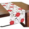 thumbnail image 3 of Holiday Poinsettia Embroidered Cutwork Mini Table Runner, 12 by 28-Inch 12 by 28-inch, 3 of 3