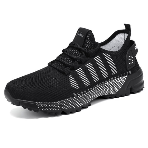 BERANMEY Sneakers for Men Lightweight Slip On Mens Sneaker Breathable Knit Casual Shoes for Mens Comfortable Walking Tennis Work Driving Shoes with Flexible Non-Slip Sole