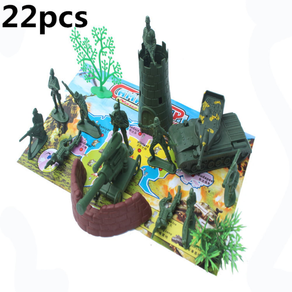 330X Plastic Army Playset Soldier Men Toy Military Fighter Toy Model Accessories