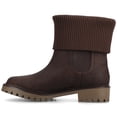 thumbnail image 2 of Journee Womens Isabeau Round Toe Block Heel Casual Comfort Chelsea Boots, Widths Available, 2 of 9