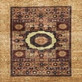 thumbnail image 1 of Ahgly Company Indoor Square Abstract Saffron Red Abstract Area Rugs, 4' Square, 1 of 6