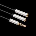 thumbnail image 2 of Ochine Headset Adapter Y Splitter 3.5mm Jack Cable with Separate Mic and Audio Headphone Connector Mutual Convertors, 2 of 2