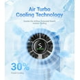 thumbnail image 4 of Diveblues Portable Handheld Fan - 4000mAh Rechargeable Turbo Mini Fan,16H Battery Life,Gift for Women Travel Outdoor Use, 4 of 8