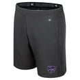 thumbnail image 2 of Men's Colosseum Charcoal Kansas State Wildcats Forget Shorts, 2 of 3