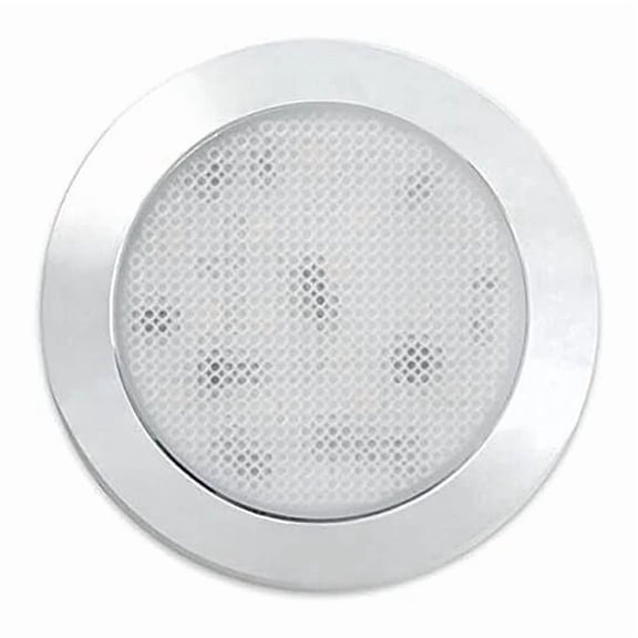 12V 3 Inch LED Dome Light for RV Camper Silver Cool White Energy Efficient