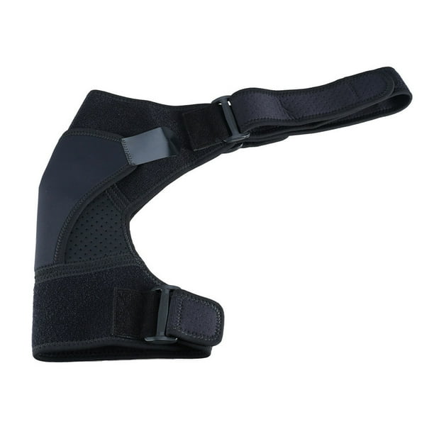 Guardurnaity Hombres Hombro Brace Fitness Ejercicio Antideslizante Manga de compresión ajustable Home Muscle Support Protector Guard Sports Gear Protección de la piel Negro L Tipo 1 Guardurnaity CE014880-06