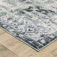 thumbnail image 3 of Oriental Weavers Charleston Washable Area Rug - CHA03 - 5' x 7' - in Navy/ Ivory - Vintage Inspired, Non-Slip, Stain Resitant, Ultra Low Pile, Bedroom, Office Rug, 3 of 3