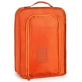 thumbnail image 2 of Spencer Waterproof Travel Shoe Bags Foldable Shoe Storage Organizer Shoe Pouch with Zipper for Men and Women, Orange, 2 of 11
