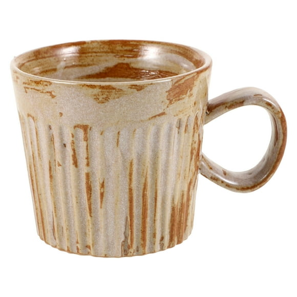 Rough Pottery Mug Ceramic 1Pack 4.32X3.03X2.75in