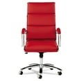 thumbnail image 2 of Alera Neratoli High-Back Slim Profile Chair, Faux Leather, Red Seat/Back, Chrome, 2 of 7