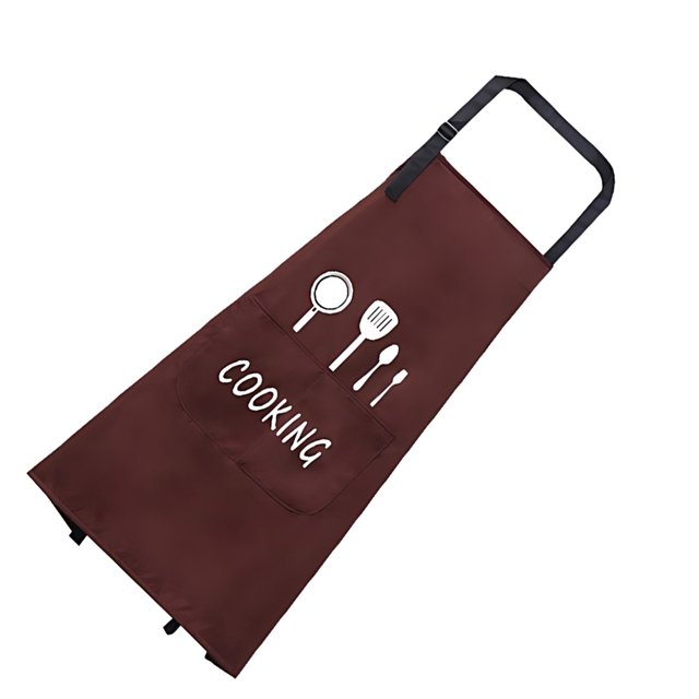 Yuarrent Delantal de cocina de la prenda impermeable de la cocina con prenda impermeable excelente de la correa de hombro ajustable Cocina y Comedor Café